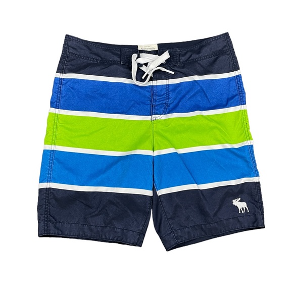ABERCROMBIE & FITCH Board Shorts Men's Sz XL 36 x 10 Relaxed Drawstring Swim - Picture 1 of 10